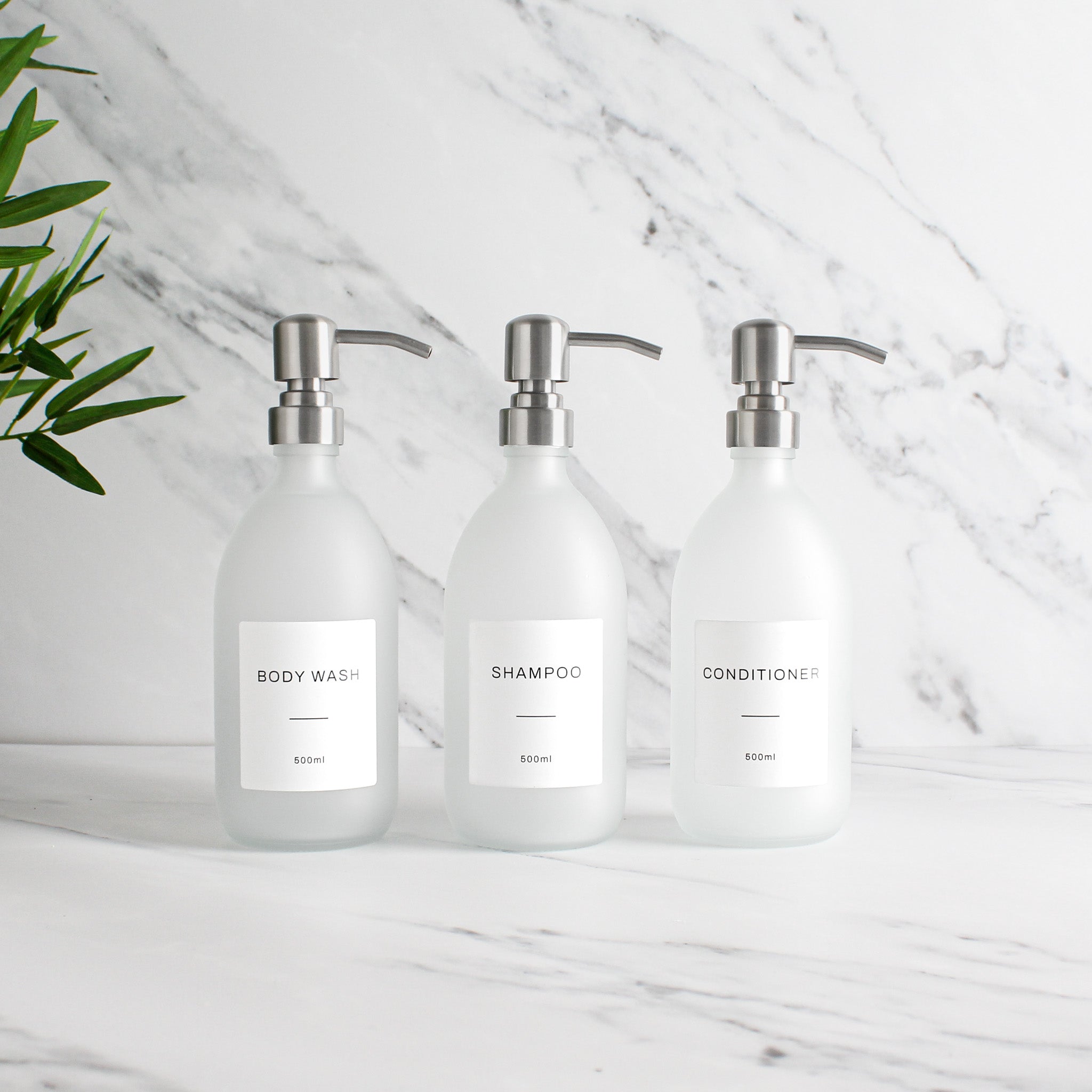 Frosted White Dispenser Sets