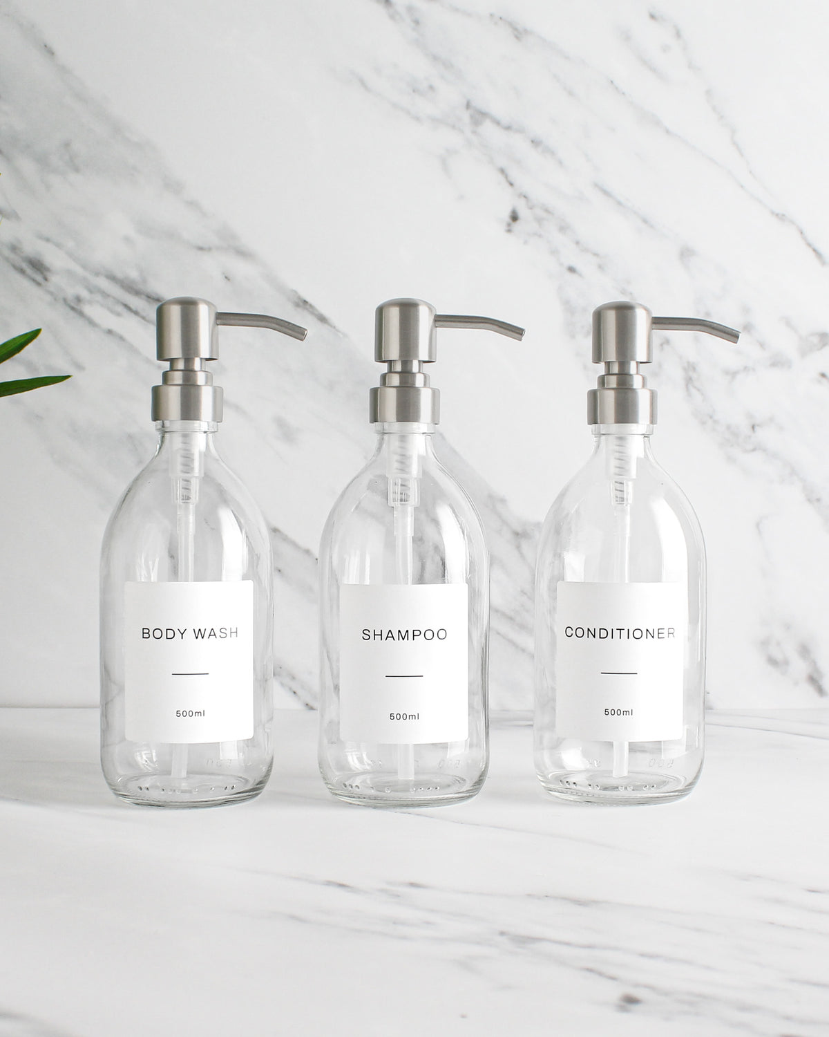 Clear Glass Dispenser Sets