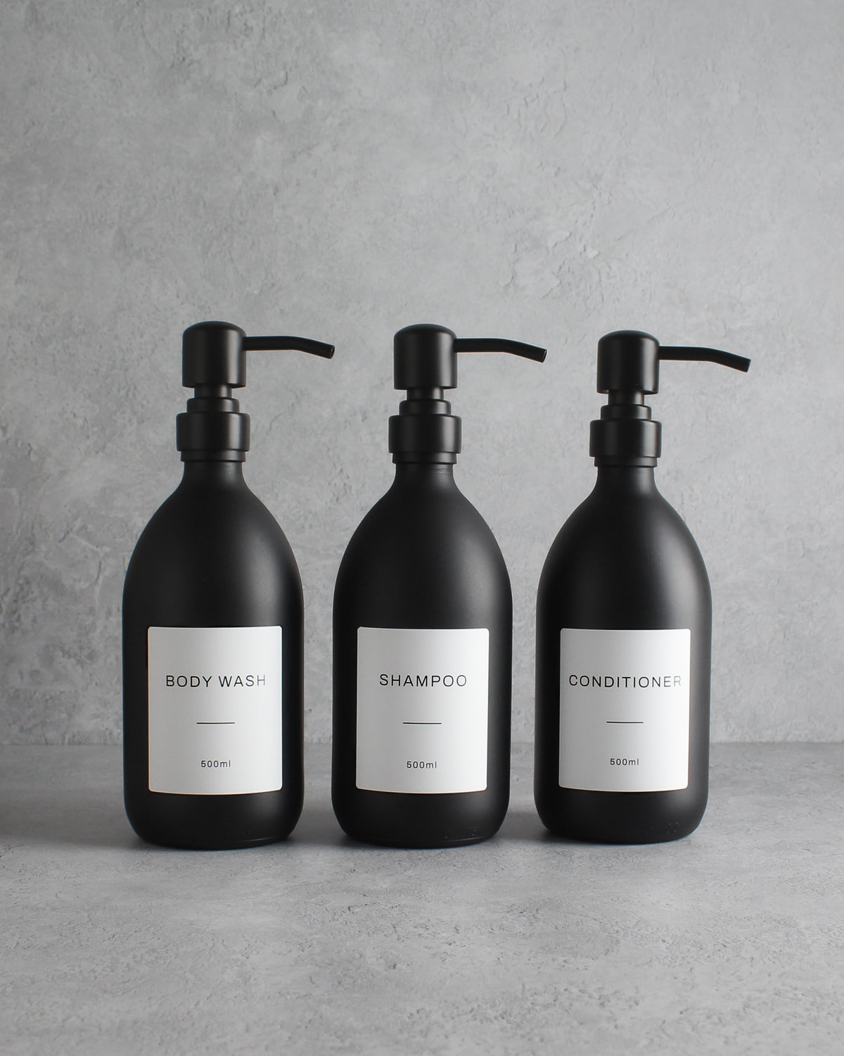 Matte Black Dispenser Sets