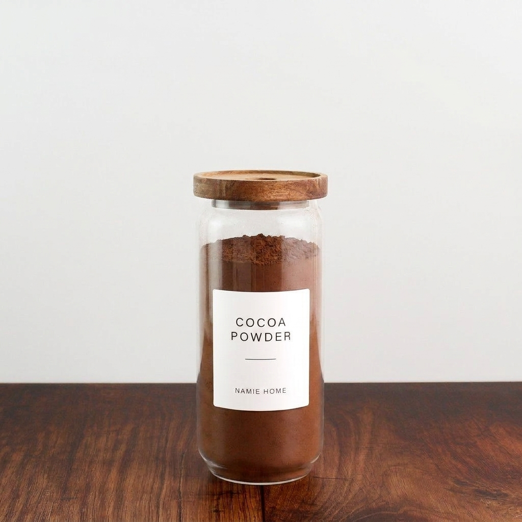 Pantry Storage Jar Set - Acacia Lids - Black Labels - lifestyle