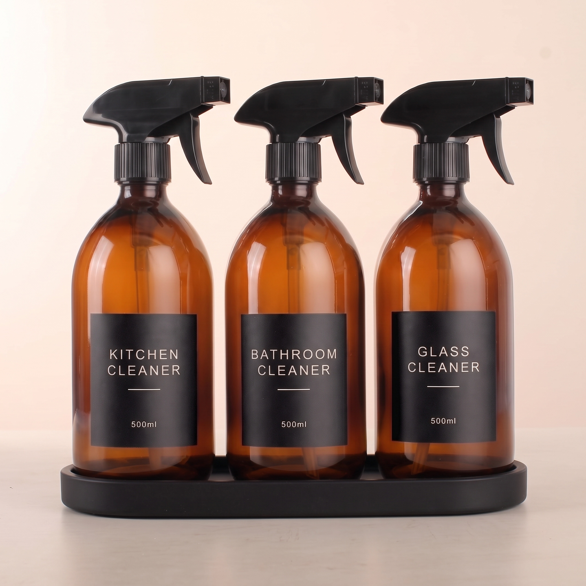 AG B spray set of 3 with Black Stone tray