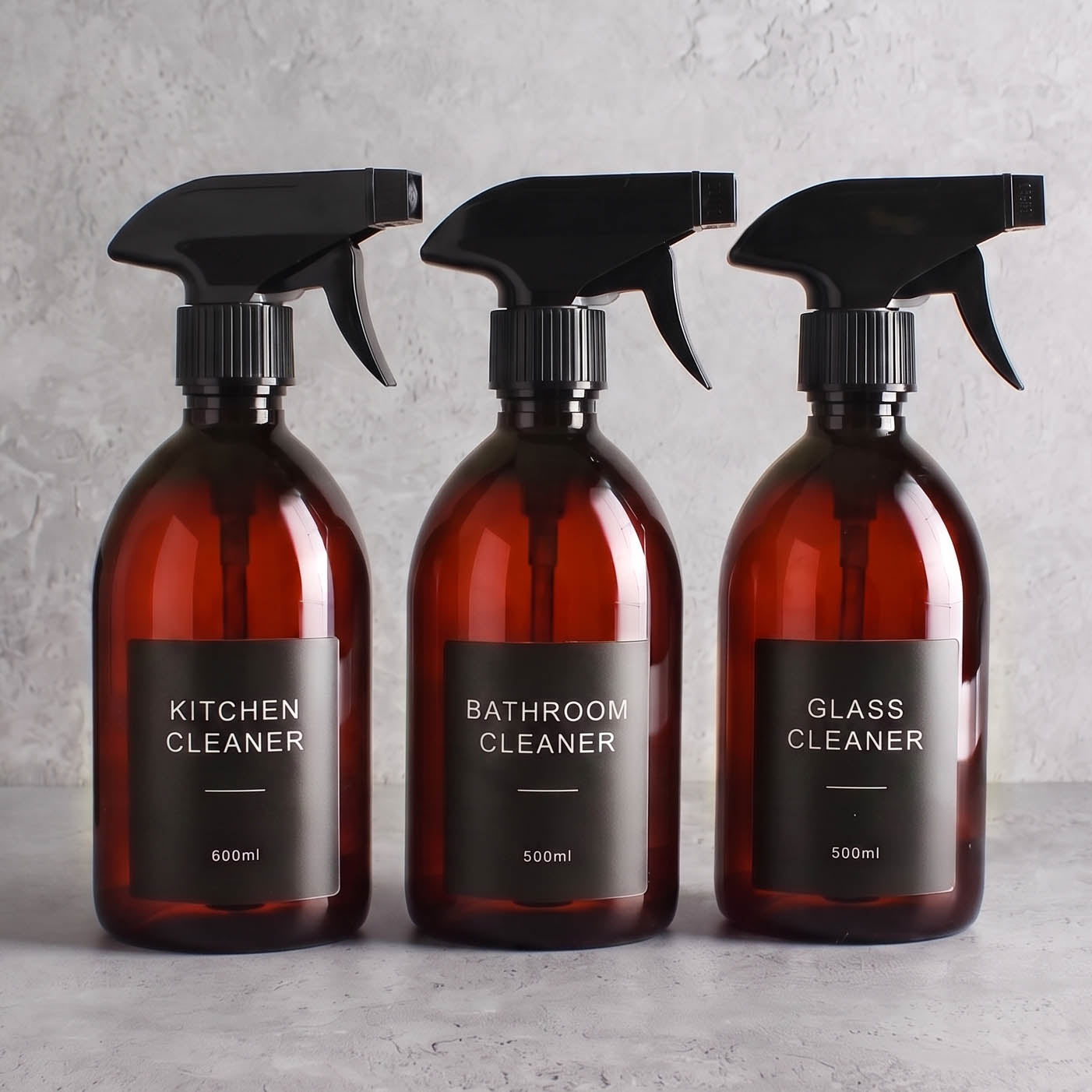 AP Black spray bottle set of 3