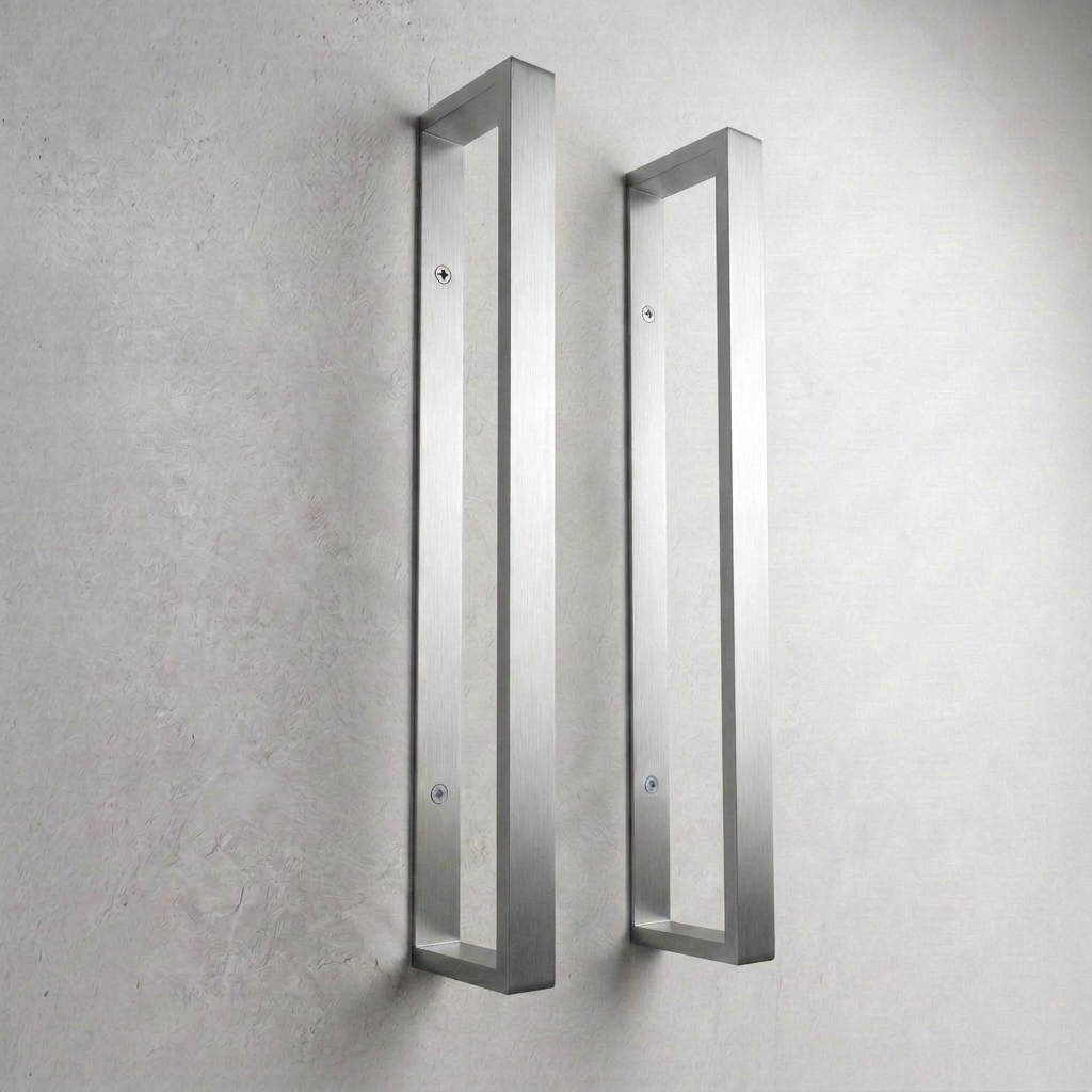 Brushed Silver Towel Holder