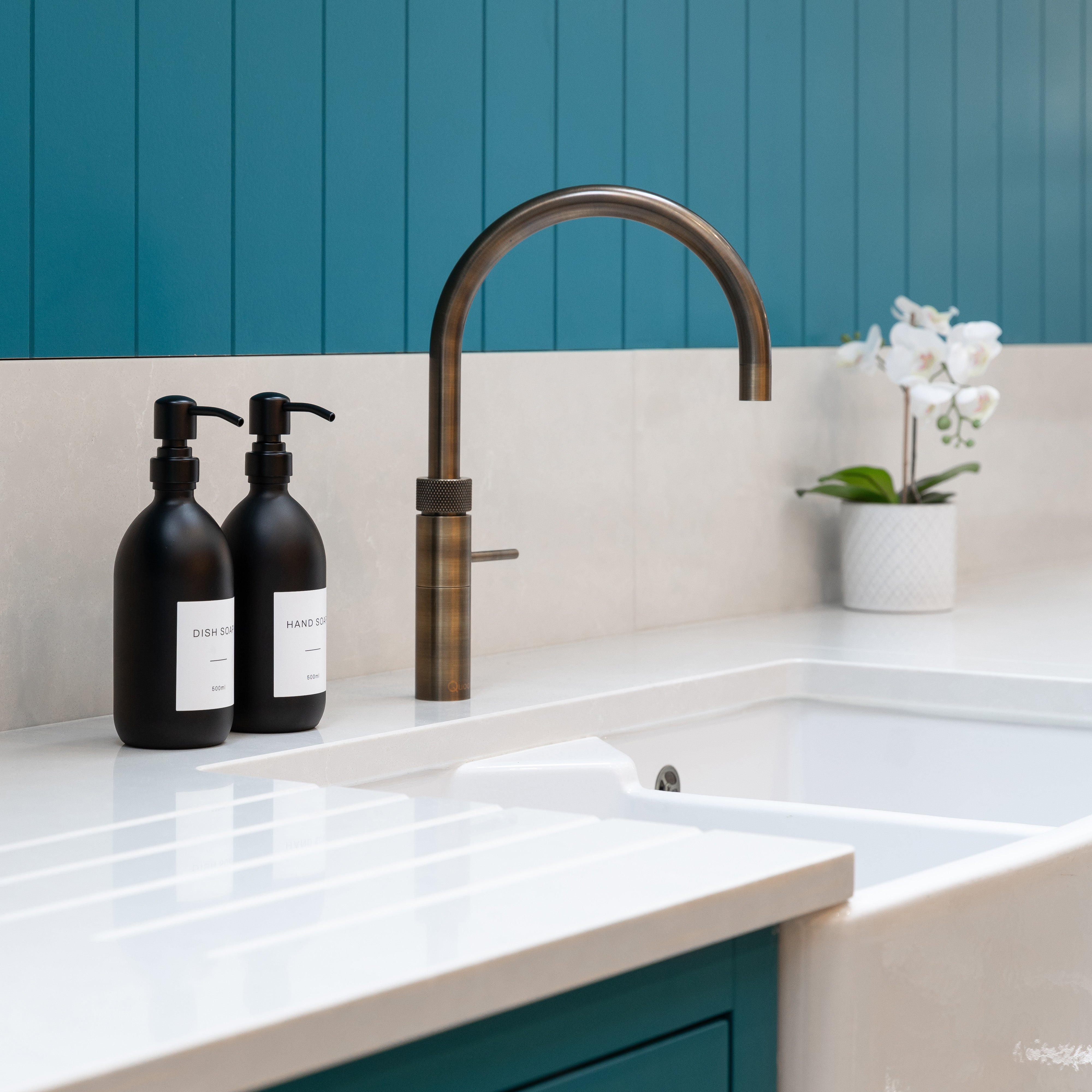 Hand Soap & Dish Soap Matte Black Glass Set - Namie Home