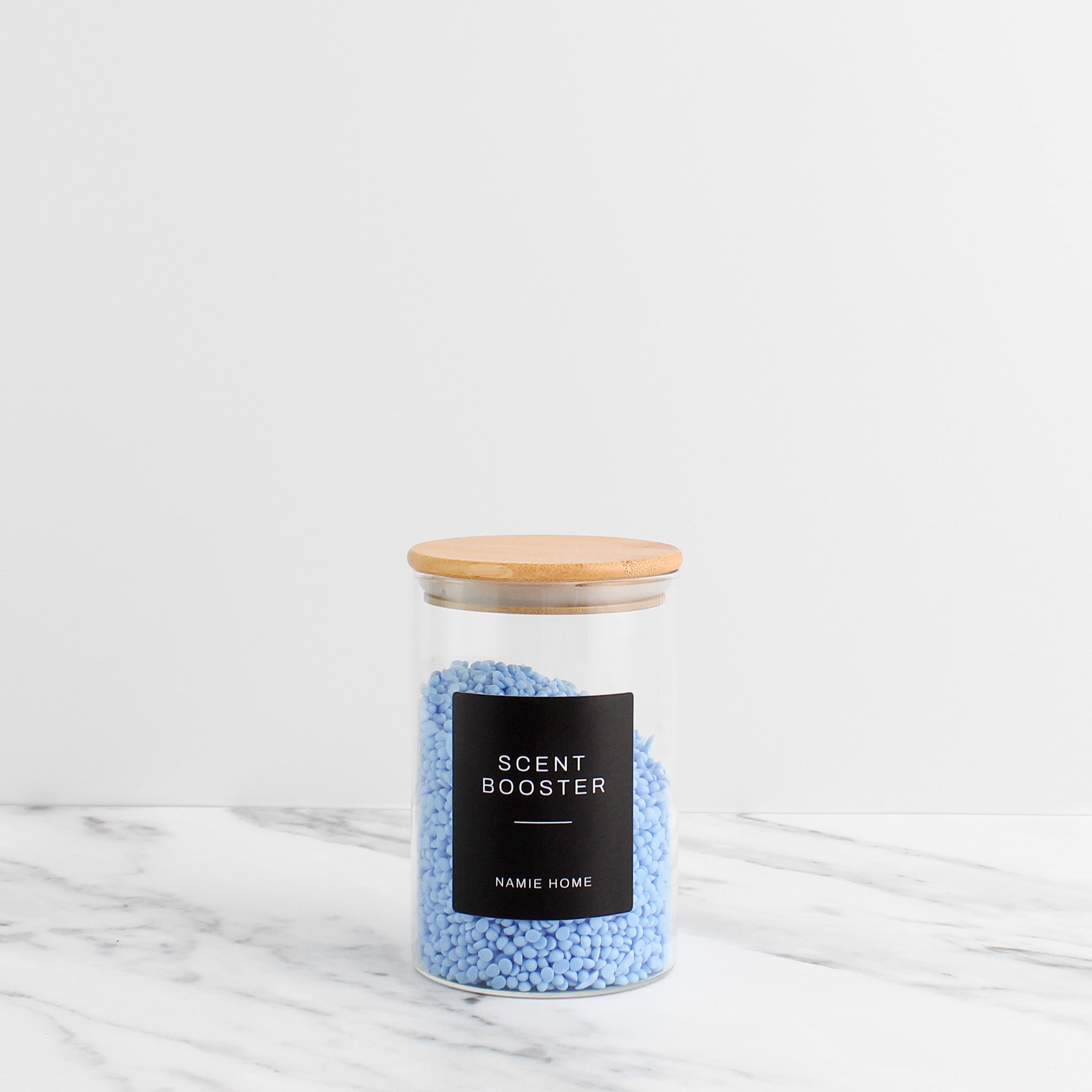 Glass Storage Jar With Bamboo Lid For Laundry - Namie Home