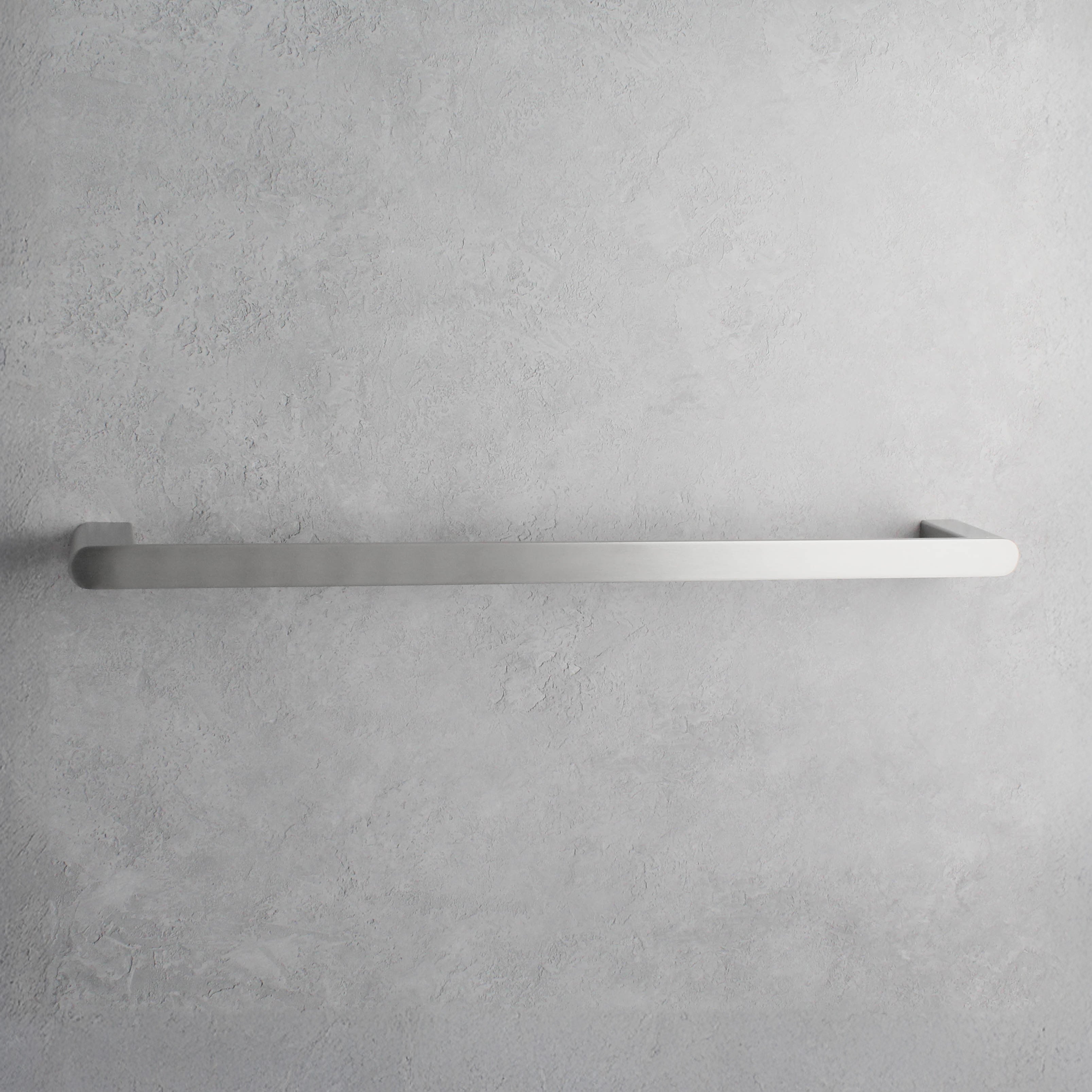 Brushed Silver Large Towel Bar - Namie Home