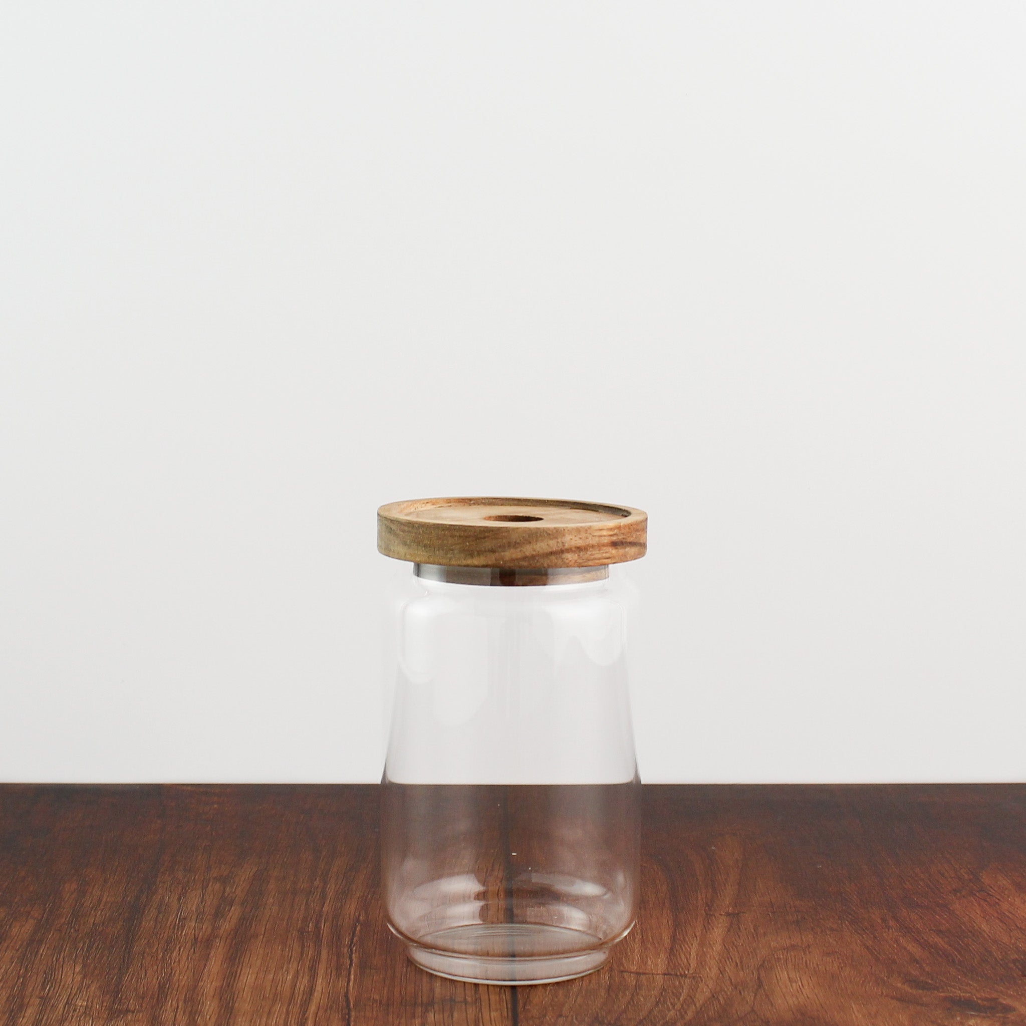 Glass Storage Jar With Acacia Lid - Namie Home