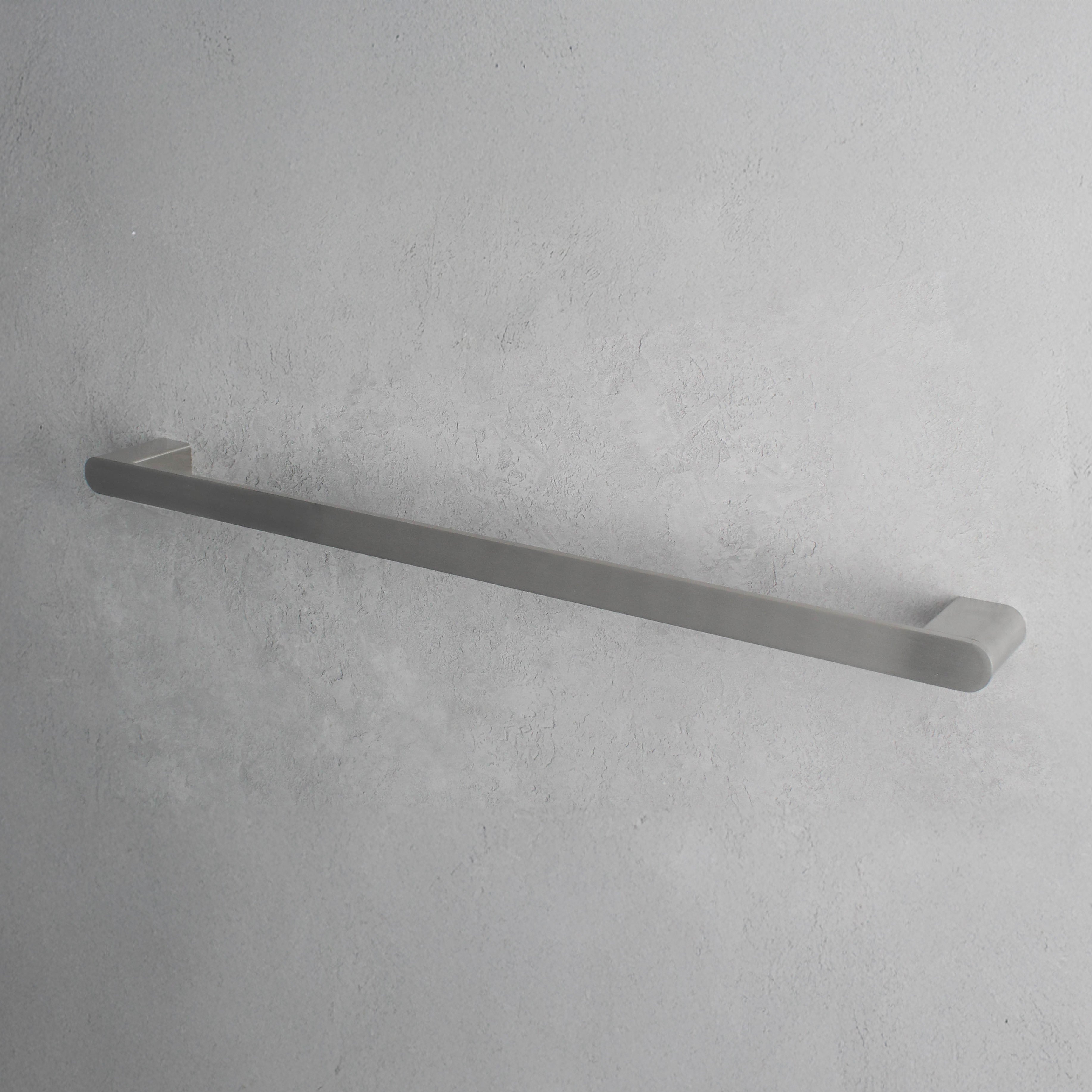 Brushed Silver Large Towel Bar - Namie Home