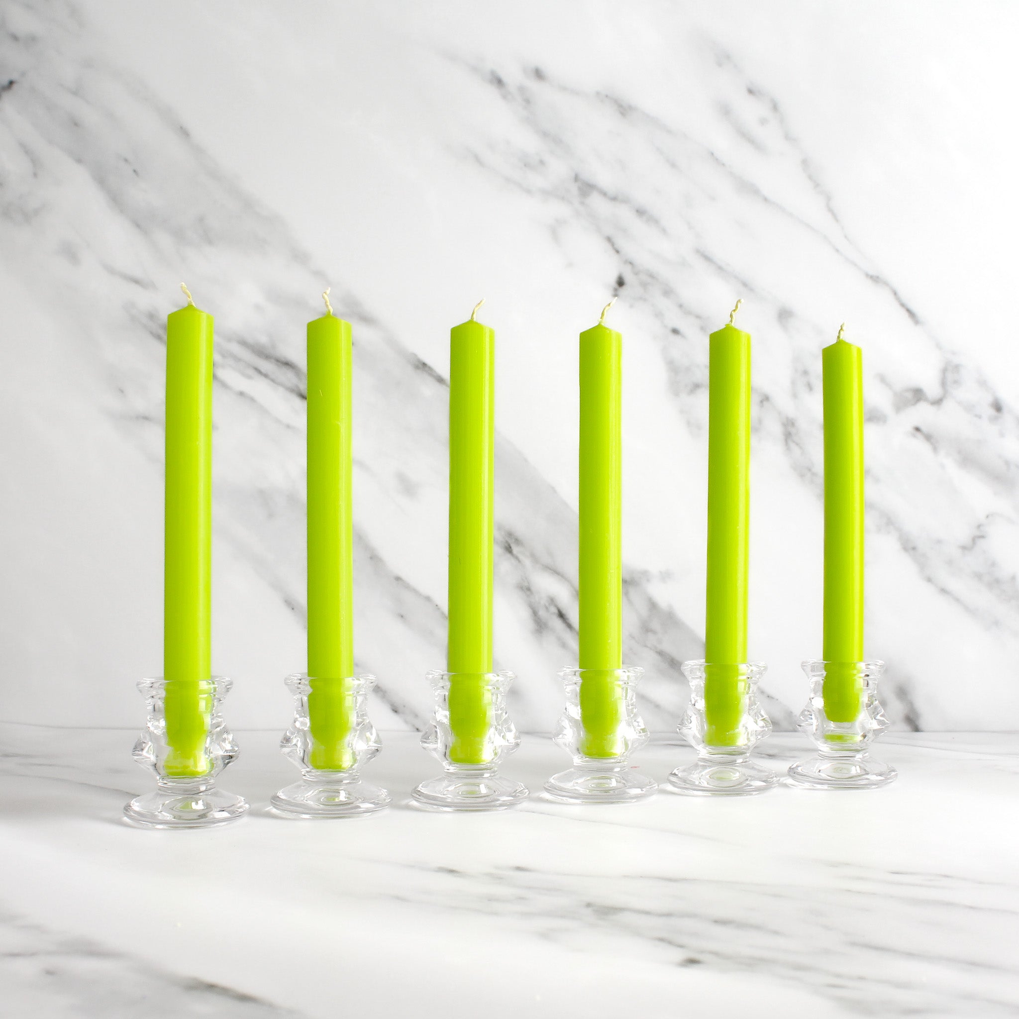 Green Dinner Candles Pack Of 6 - Namie Home