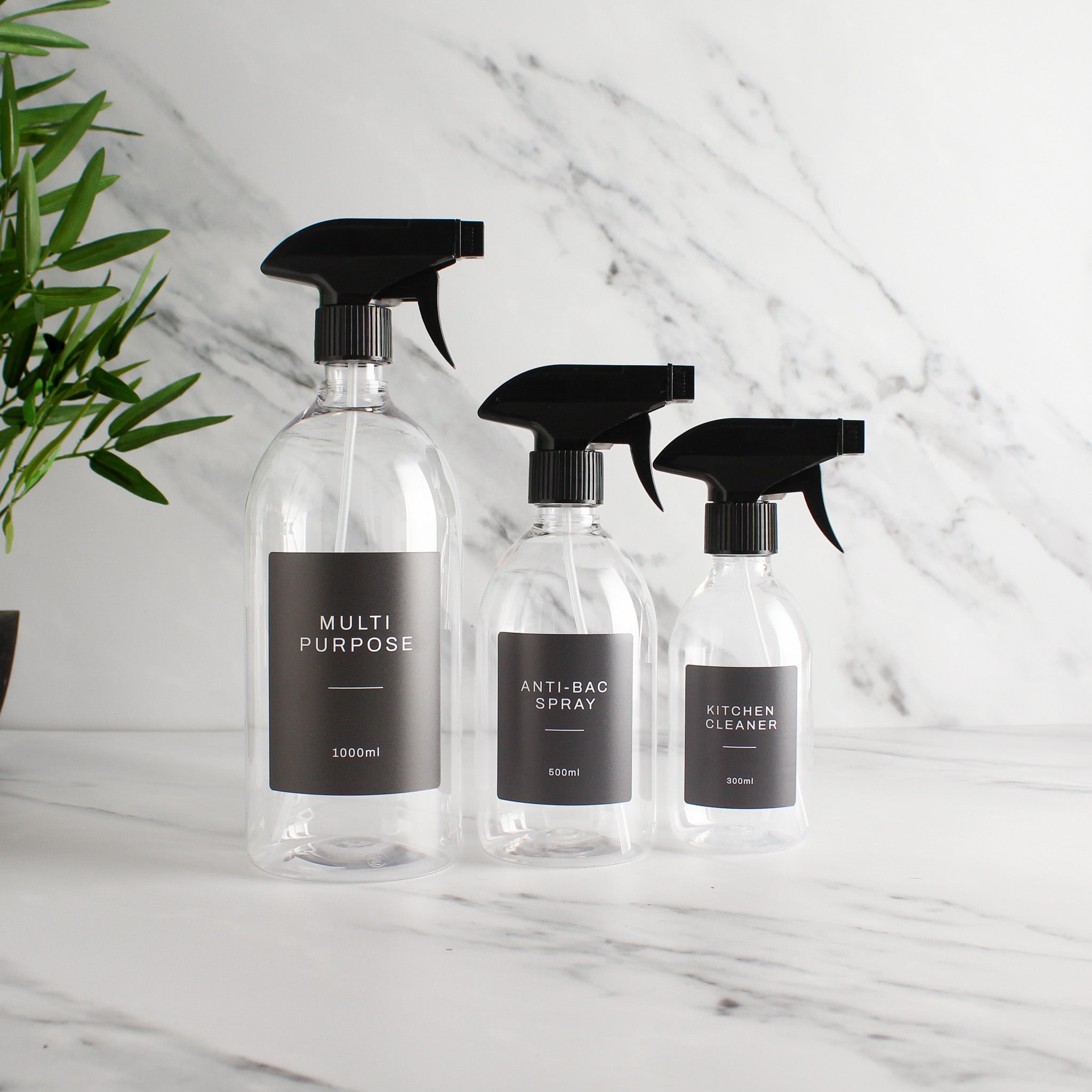 Clear Plastic Spray Bottle For Cleaning / Plants Free Shipping