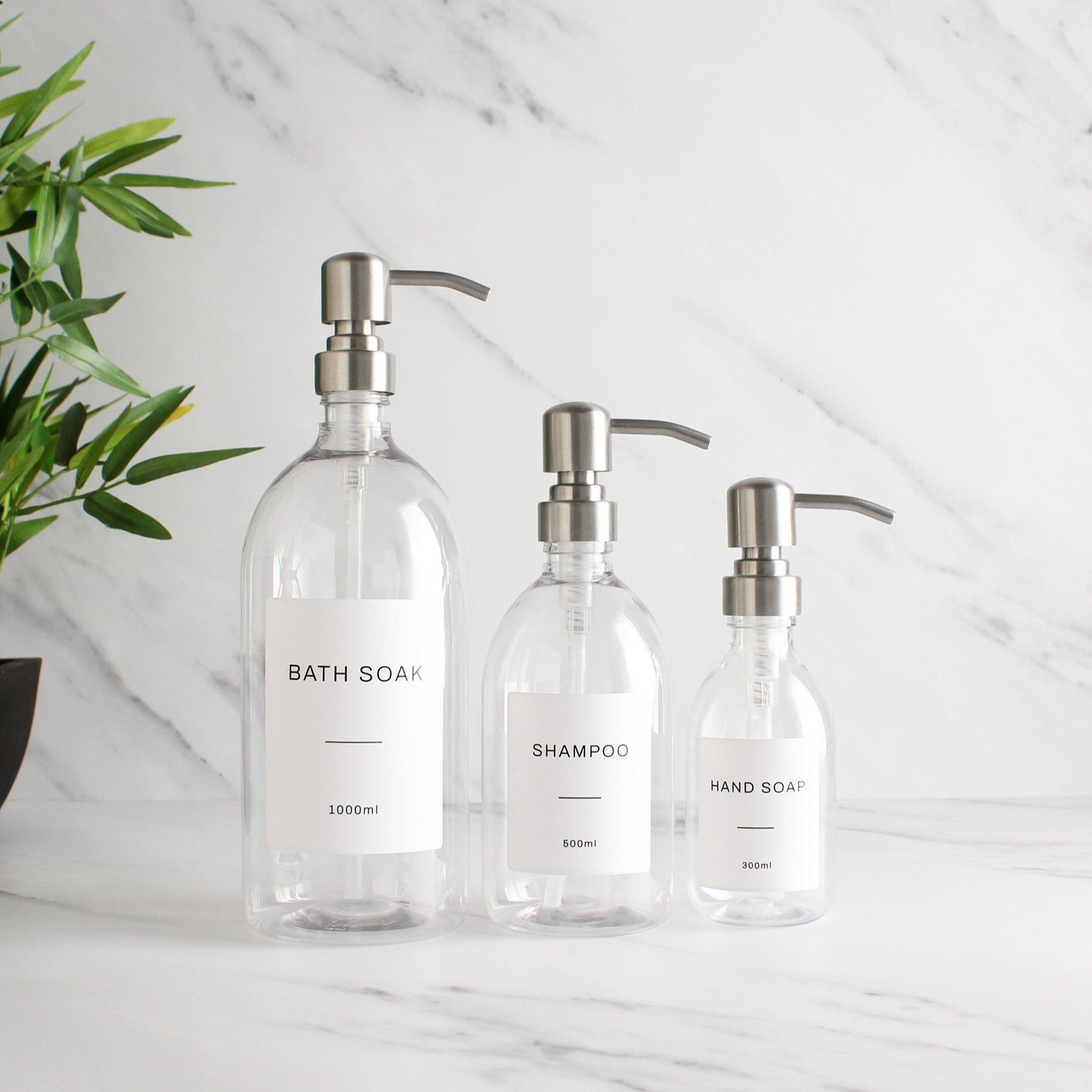 Clear Plastic Dispensers - Namie Home