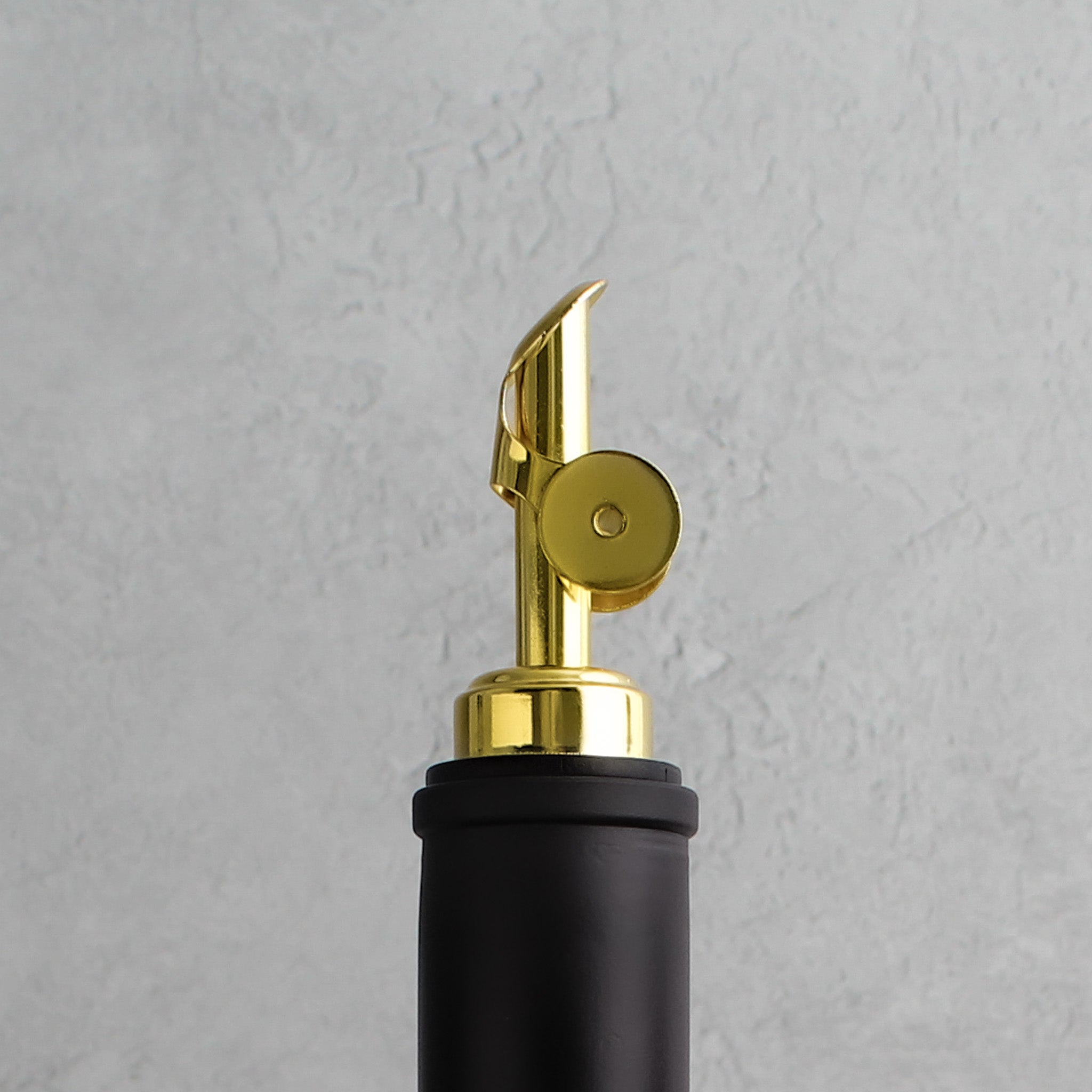 Matte Black Glass Tall Neck Oil Bottle With Label - Namie Home