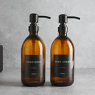 Hand Soap & Hand Cream Amber Glass Set - Namie Home