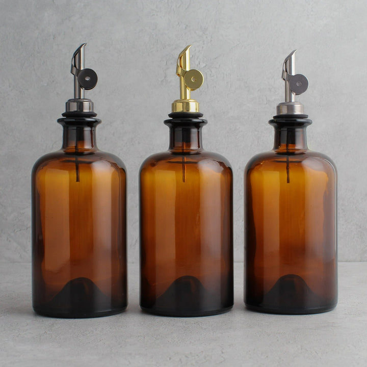 Amber Glass Oil Bottle