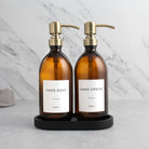 Hand Soap & Hand Cream Amber Glass Set - Namie Home