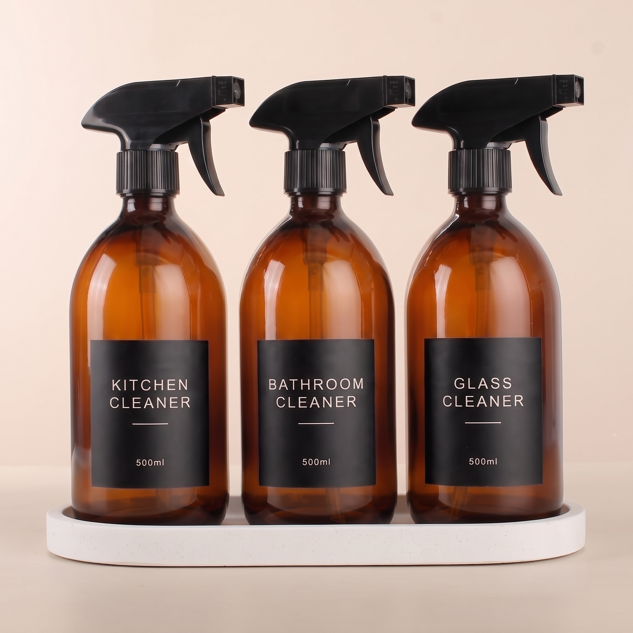 AG B spray set of 3 with White Stone tray