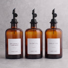 Amber Glass Oil & Vinegar Set of 3