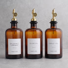 Amber Glass Oil & Vinegar Set of 3