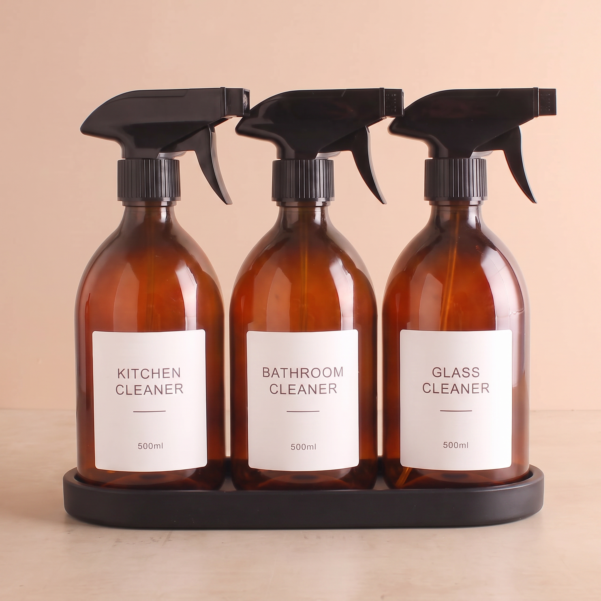 AP W spray set of 3 with Black Stone tray