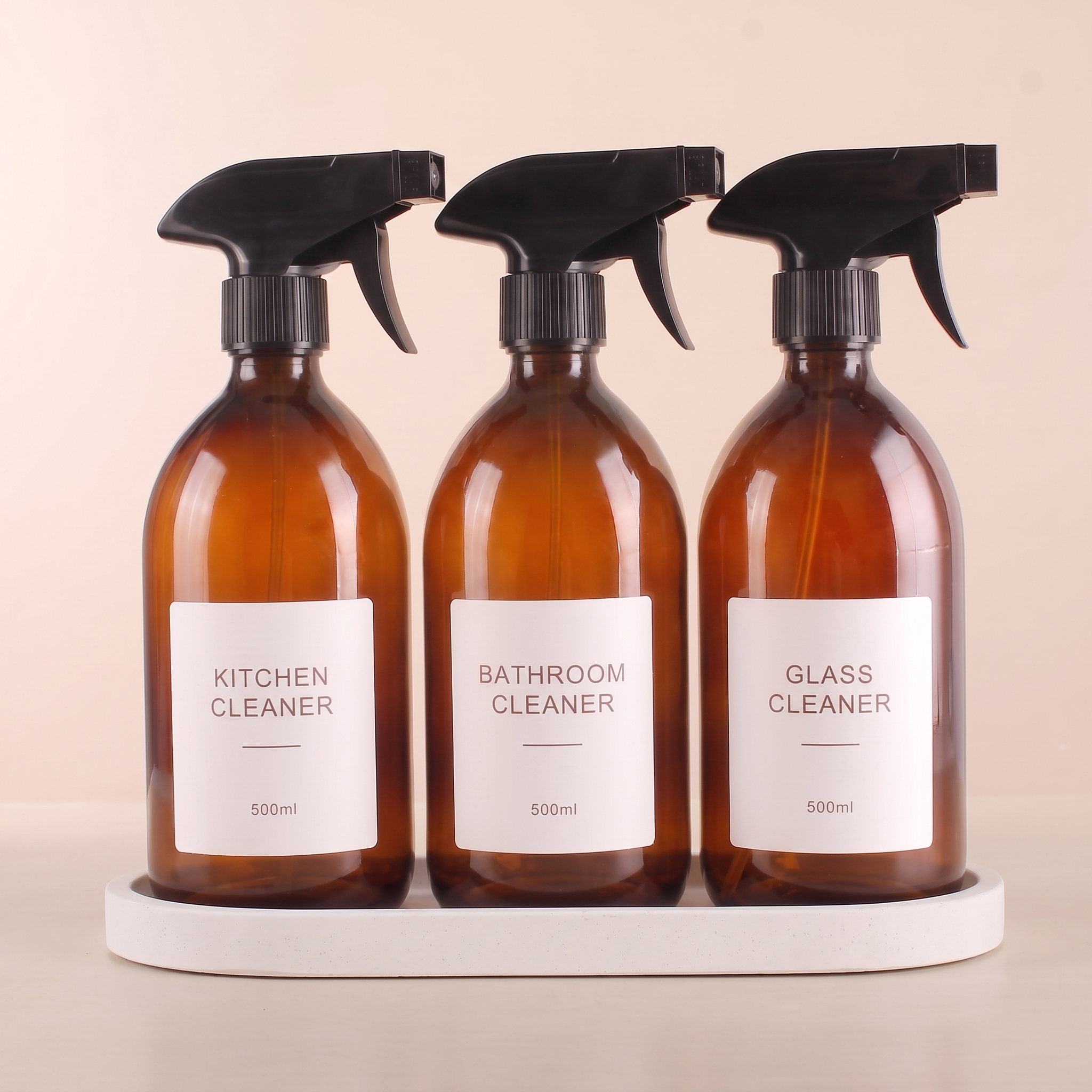 AP W spray set of 3 with White Stone tray