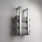 Brushed Silver Towel Holder