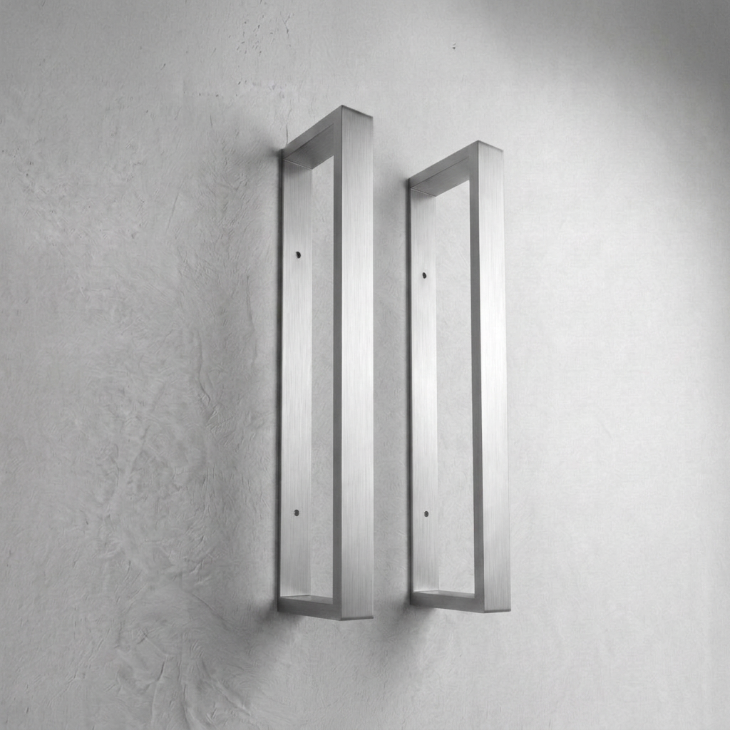 Brushed Silver Towel Holder