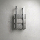 Brushed Silver Towel Holder