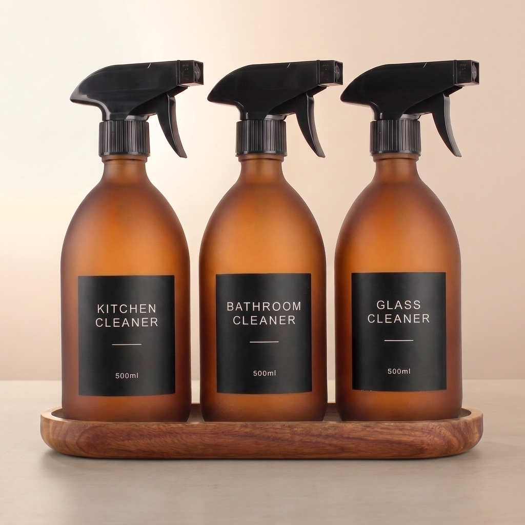 FA B spray set of 3 with Acacia tray