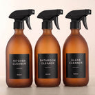 FA Black spray bottle set of 3