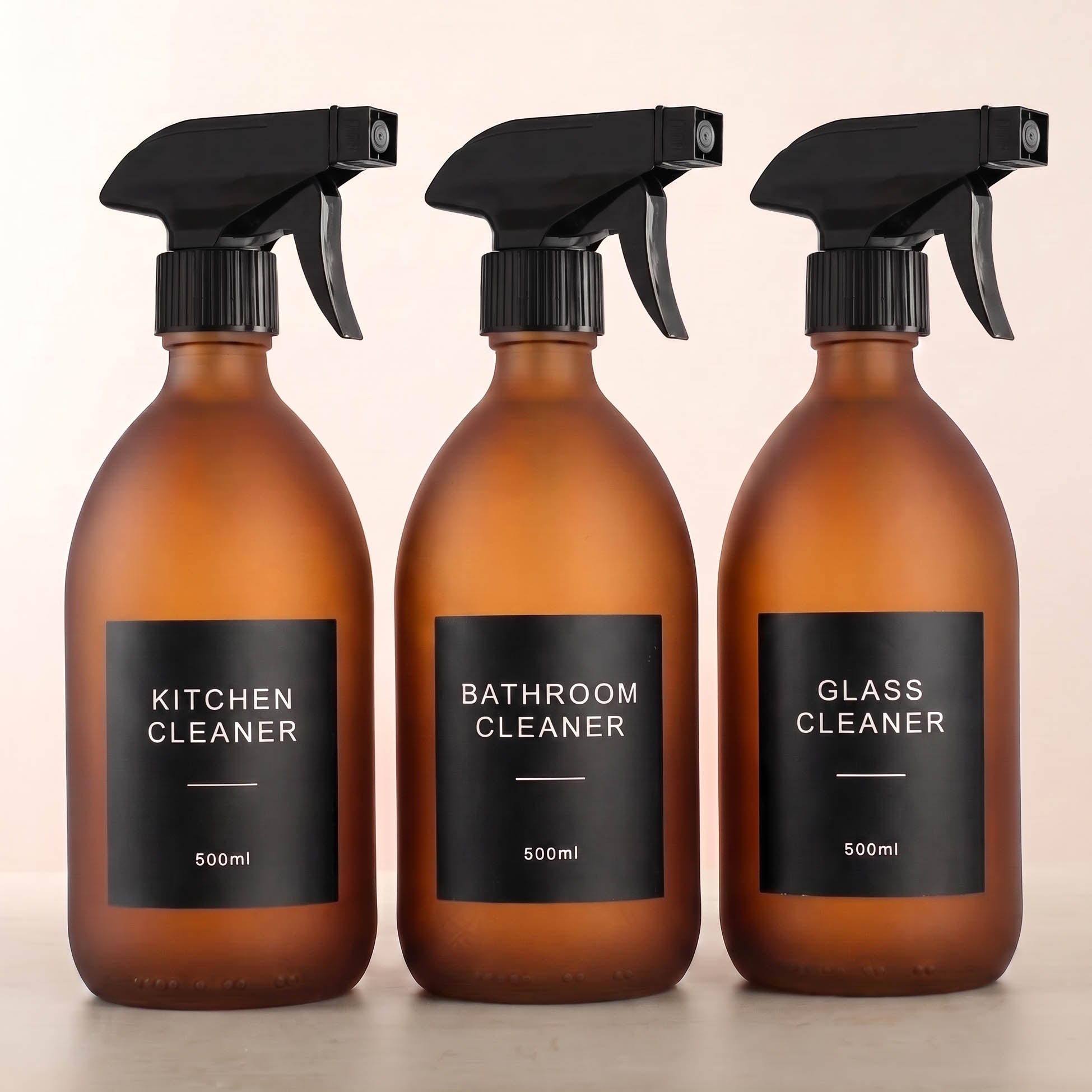 FA Black spray bottle set of 3