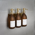 Gold Wall-Mounted Bathroom Dispenser Bundle