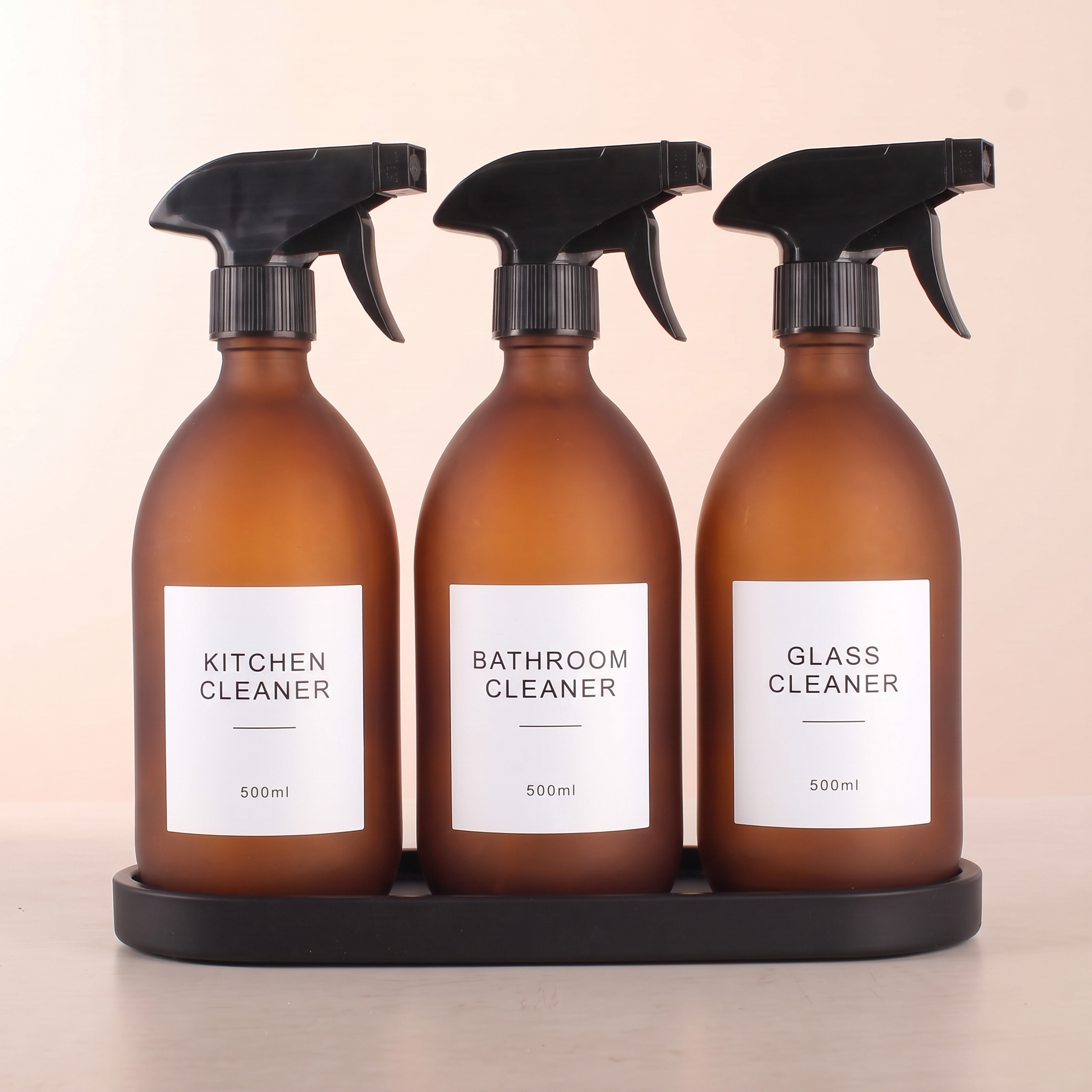 FA W spray set of 3 with Black Stone tray