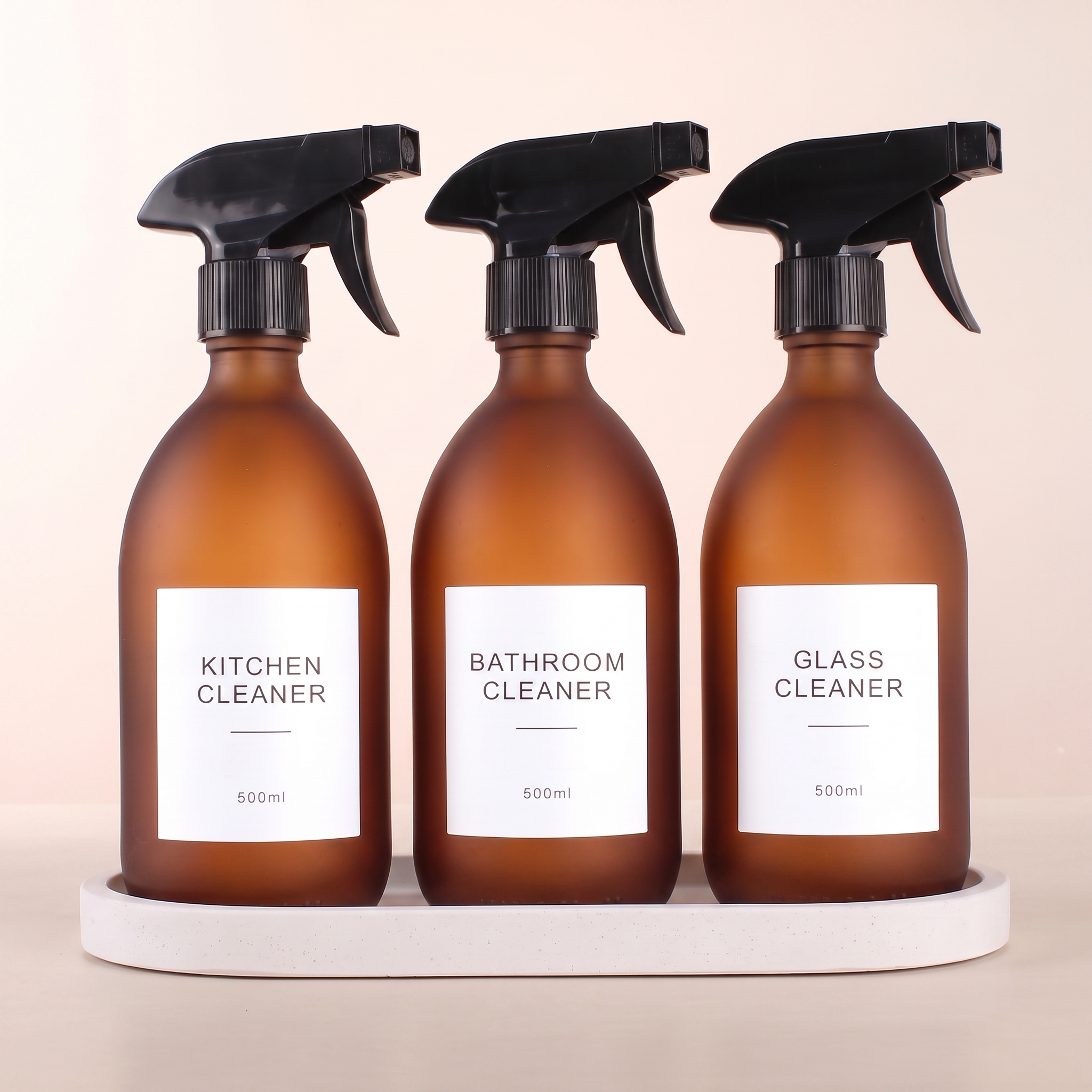 FA W spray set of 3 with White Stone tray