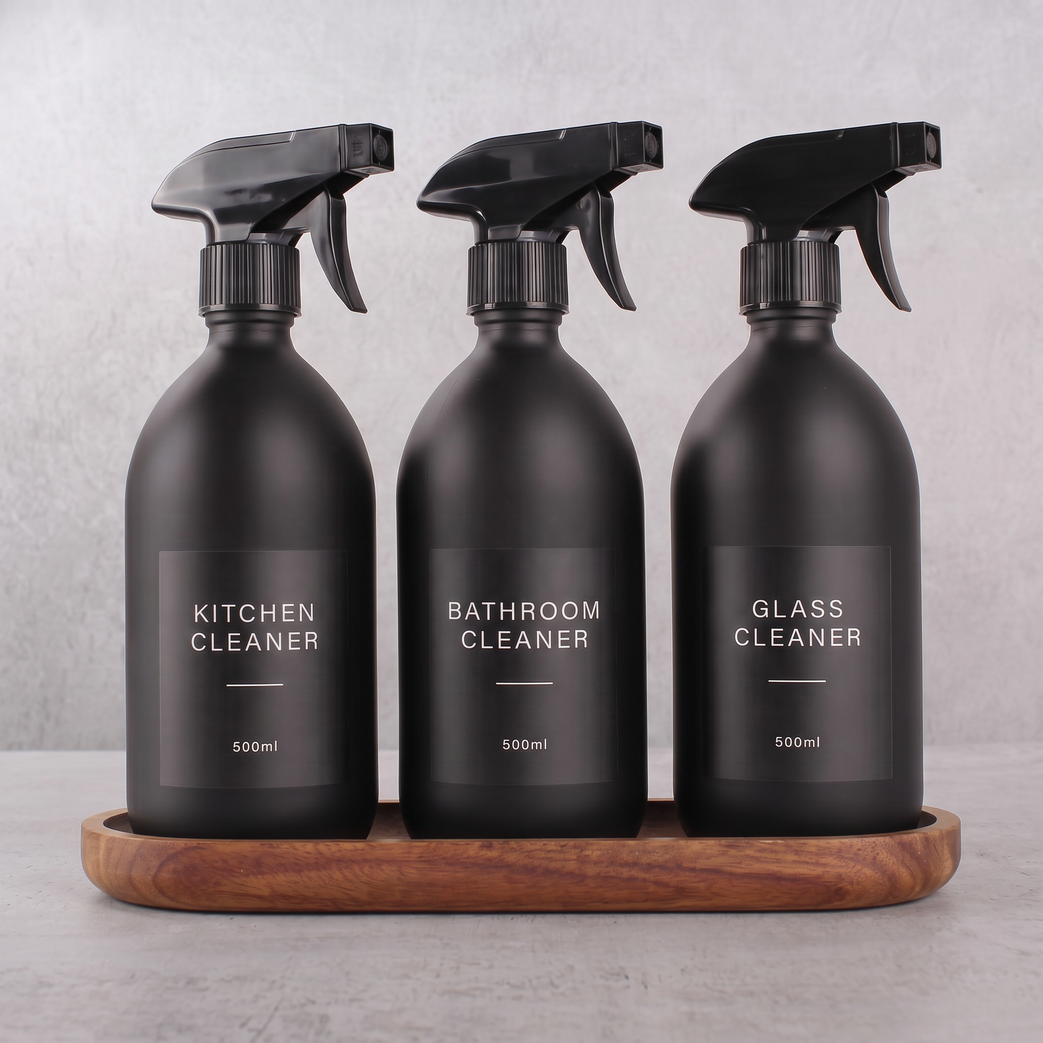 FB B spray set of 3 with Acacia tray