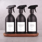 FB W spray set of 3 with Acacia tray