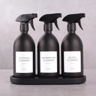 FB W spray set of 3 with Black Stone tray