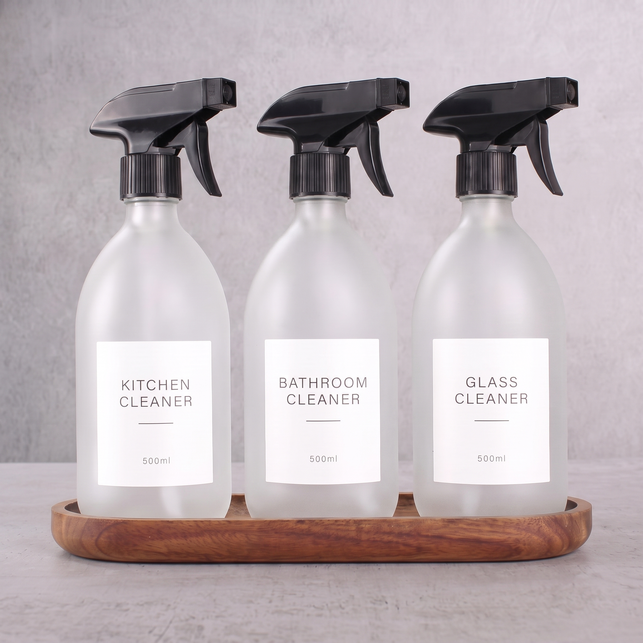 FC W spray set of 3 with Acacia tray
