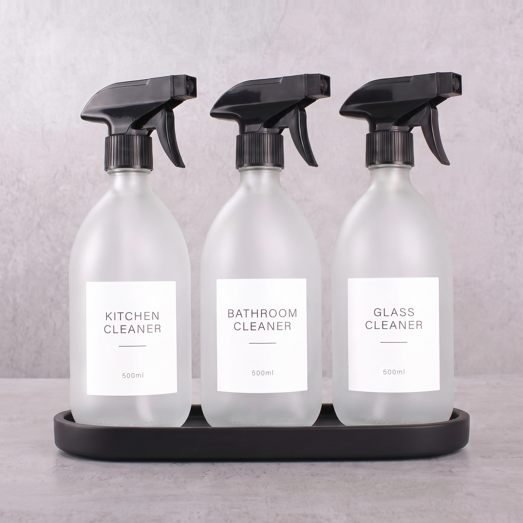 FC W spray set of 3 with Black Stone tray