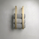 Brushed Gold Towel Holder