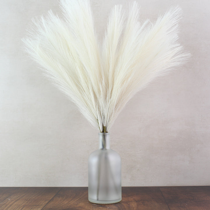 60cm Pampas & Glass Vase