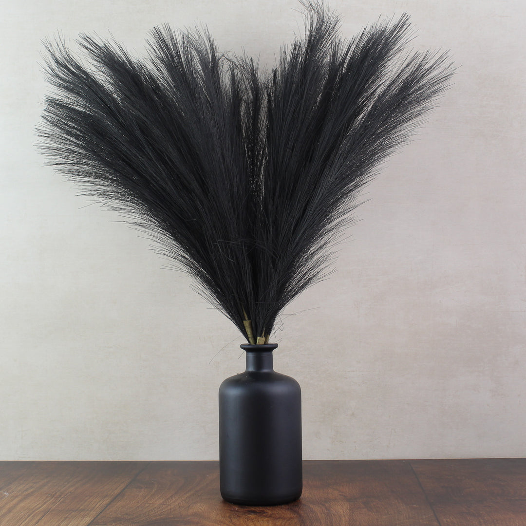 56cm Pampas & Glass Vase