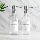 Shampoo & Conditioner Clear Plastic Set - Namie Home