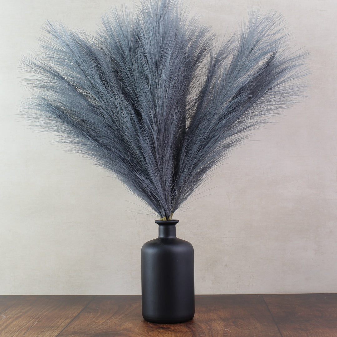 56cm Pampas & Glass Vase