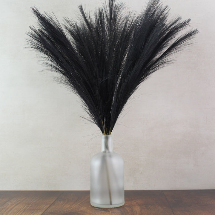 60cm Pampas & Glass Vase