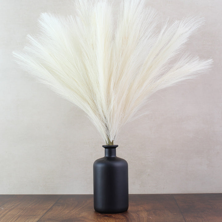 56cm Pampas & Glass Vase