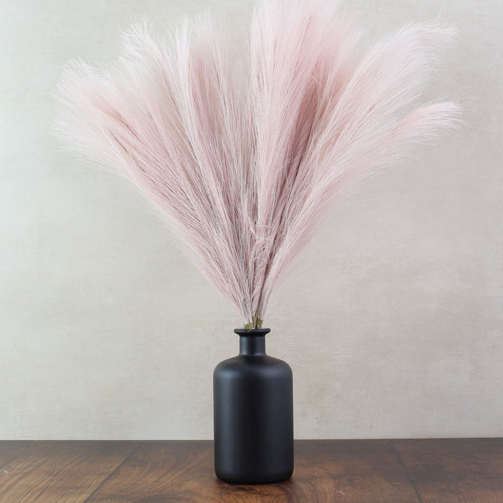 56cm Pampas & Glass Vase