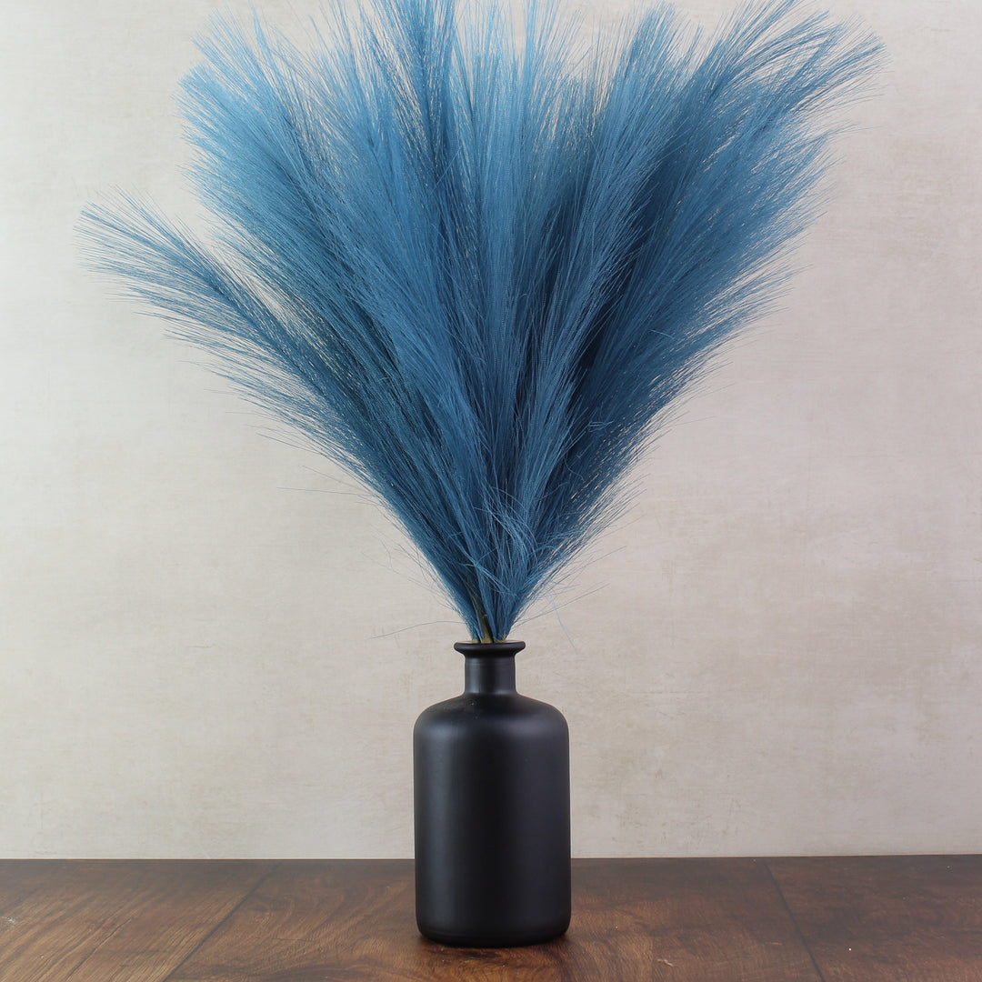 56cm Pampas & Glass Vase