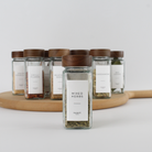 Glass Spice Jar With Acacia Lid