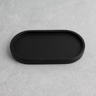 Black Concrete Stone Double Tray - Namie Home