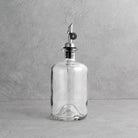 Clear Glass Oil Bottle With Label - Namie Home